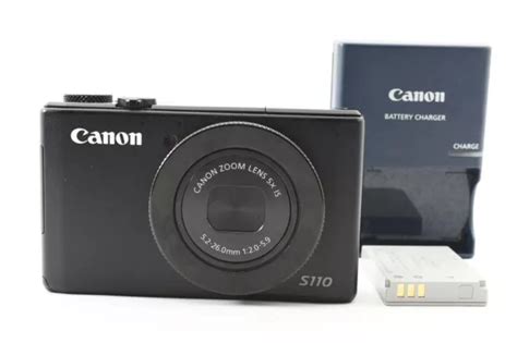 Canon Powershot S Mp Digital Camera Black W Battery From Japan