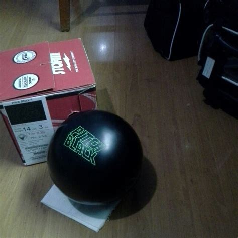 storm pitch black bowling ball, Sports, Sports & Games Equipment on ...