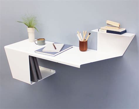 Anne Linde Has Designed A Minimal Wall Desk For Small Spaces