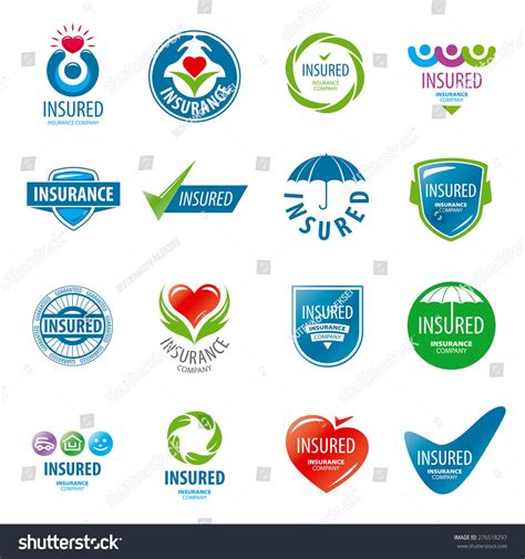 large set of vector logos insurance | Vector logo, Graphic design ...