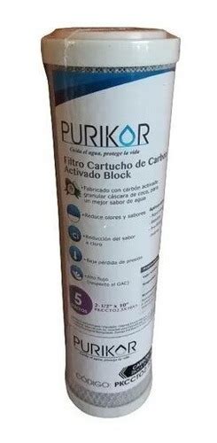 Cartucho De Carb N Activado Bloque X Micras Purikor Mercadolibre