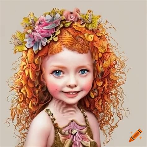 Cute Ginger Haired Dressed Girls With Unique Embellishments On Craiyon