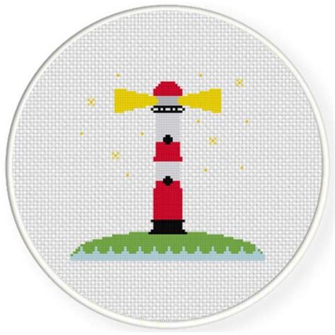 Charts Club Members Only: Lighthouse Cross Stitch Pattern – Daily Cross ...