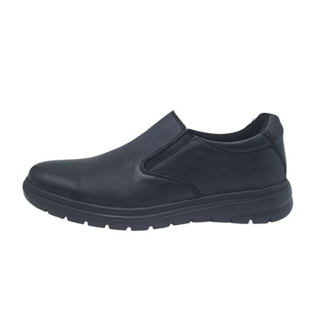 hush puppies mens carlos slip  black zaa zaa shoes