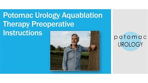 Aquablation Therapy Preoperative Instructions Potomac Urology Youtube