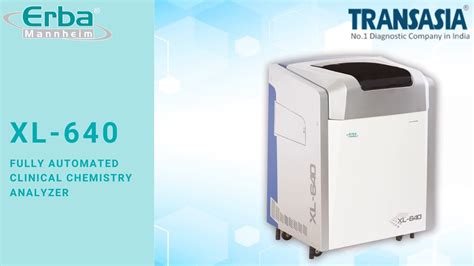 XL 640 Fully Automated Clinical Chemistry Analyzer YouTube