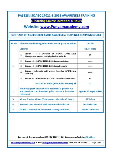 Iso Awareness Training Course By Punyam Academy Issuu