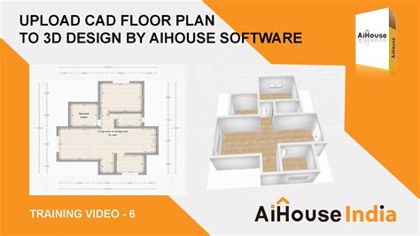 Upload Cad Floor Plan To 3d Design By Aihouse Software Training Video