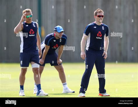 England S Tom Curran Left Dawid Malan Centre And Eoin Morgan