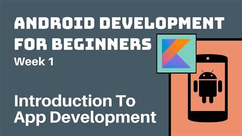 Week Kotlin Android Development Course For Beginners