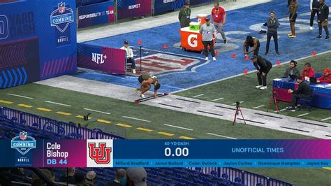 S Cole Bishop (Utah) Runs 4.45-Second 40-Yard Dash at 2024 NFL Combine