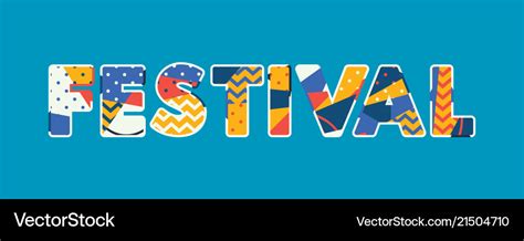 Festival Concept Word Art Royalty Free Vector Image