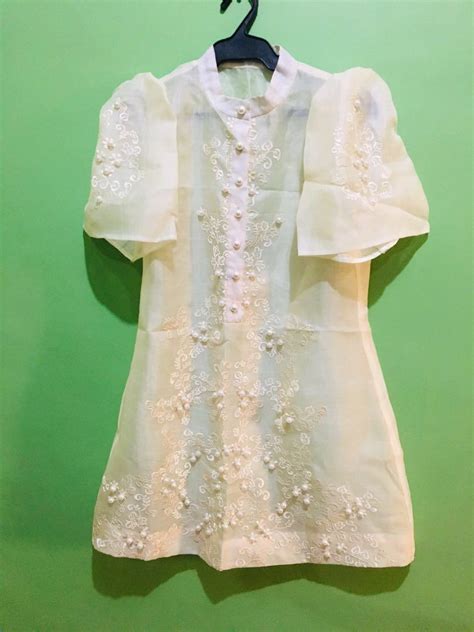 Modern Filipiniana Dress Linen Barong Tagalog Philippine 60 Off