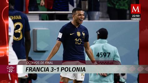 Francia vs Polonia GOLES de Mbappé y resumen Qatar 2022 Grupo Milenio