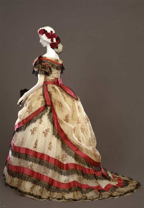 WikiVictorian On Twitter Evening Dress 1869 Galleria Del Costume Di