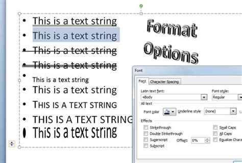 How to Change the Font Format Effects in PowerPoint