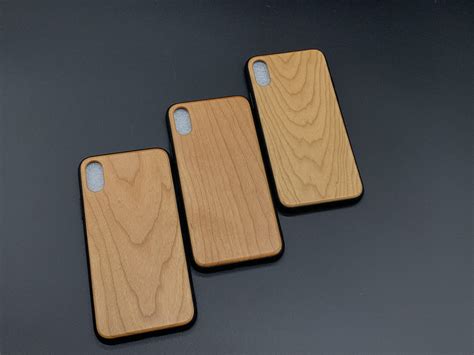 Деревянный чехол для гравировки. IPHONE X. Колір "вільха".