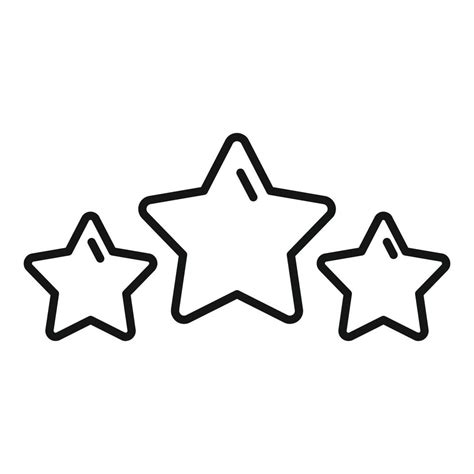 Vector De Contorno De Icono De Estrellas De Calidad Forma De