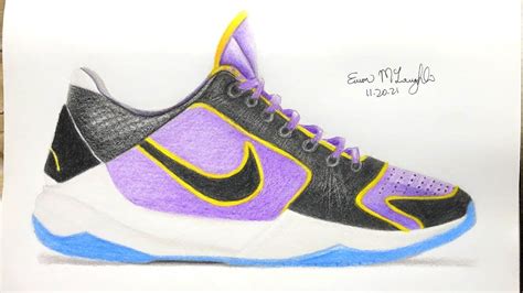 How To Draw Kobe Bryant Nike Sneaker Sketch Moments 3 YouTube