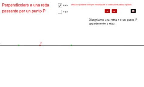 Perpendicolare A Una Retta Passante Per Un Punto GeoGebra