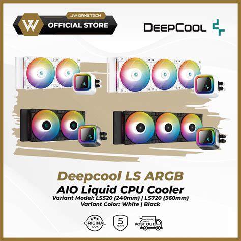 Deepcool Ls Argb Aio Liquid Cpu Cooler Ls Black Ls White