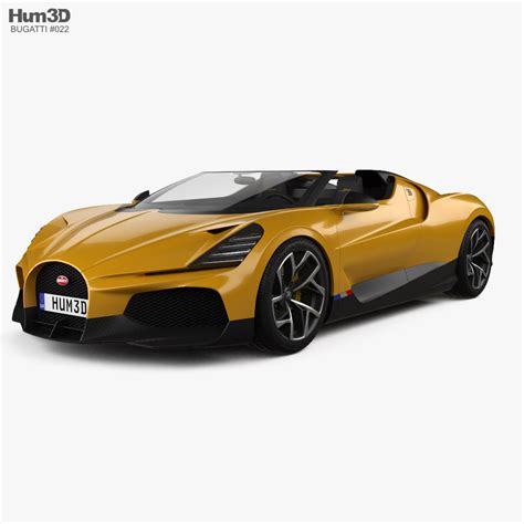 3d Model Of Bugatti W16 Mistral 2024 Available For Download In Fbx Obj