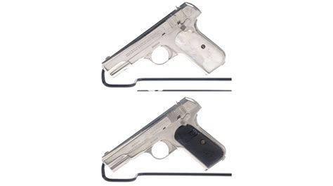 Two Colt Model 1903 Pocket Hammerless Semi Automatic Pistols Rock Island Auction