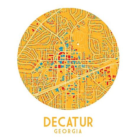 Decatur Map Print | Decatur Art | Georgia Gift