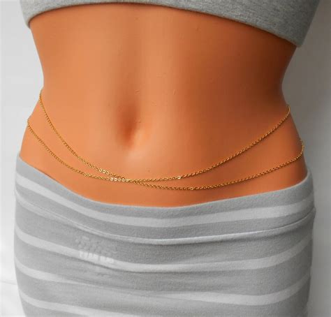 Jasmine Belly Chain Belly Chain Gold Belly Chain Layer Etsy