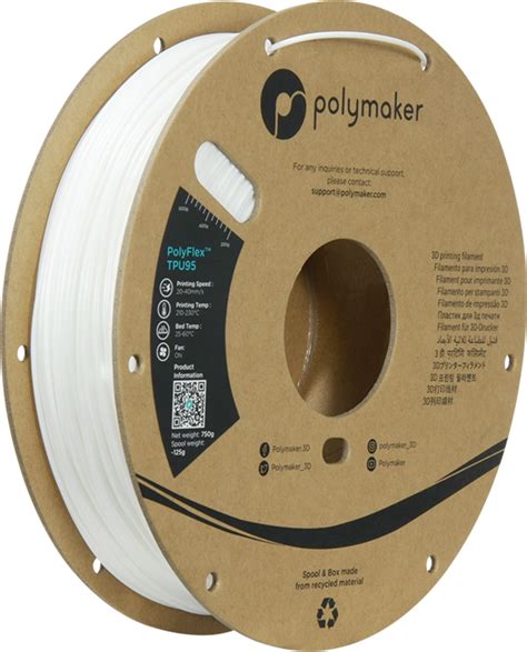 Polymaker Polyflex Polyflex Tpu95 Fehér 3djake Online Shop