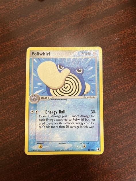 Pok Mon Tcg Poliwhirl Ex Unseen Forces Regular Common Ebay