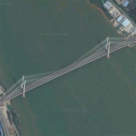 Jiangshun Xi River Bridge in Jiangmen, China (Bing Maps)