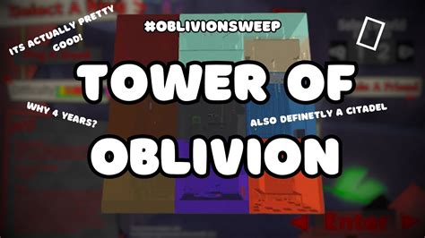 Tower Of Oblivion Full Completion Guide Jtoh Youtube