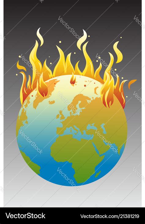 Global Warming Concept Royalty Free Vector Image