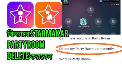 How To Delete Starmaker Party