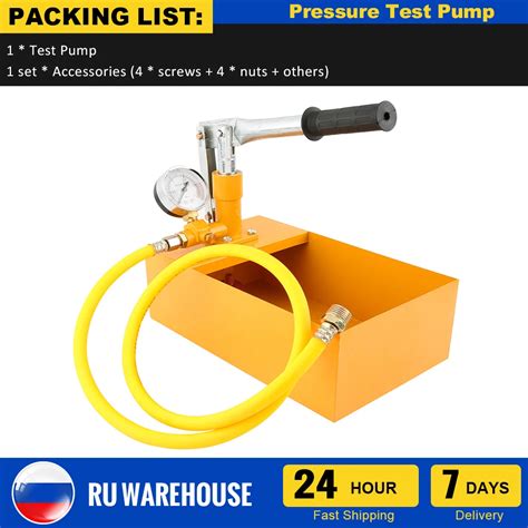 Aluminum Mpa Pressure Test Pump Kg Water Pressure Tester Manual