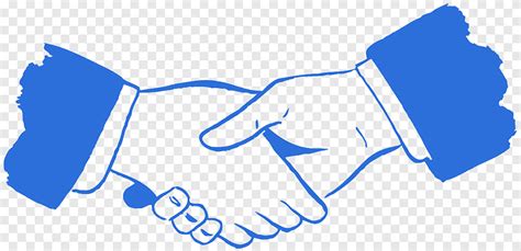 Handshake Open Holding Hands Graphics Handshake Art Blue Angle Png