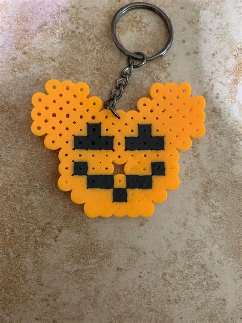 Disney Halloween Perler Bead Keychain - Etsy