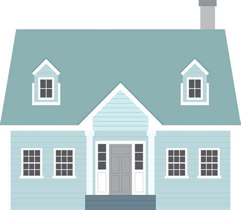 Cape Cod House 12916486 Vector Art At Vecteezy