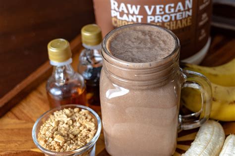 Raw Vegan Chocolate Maple Protein Shake - Stellar Labs®