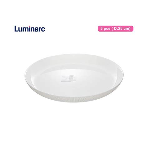 Jual Luminarc Piring Makan Diwali Structure Dinner Plate 25 Cm Lines 3