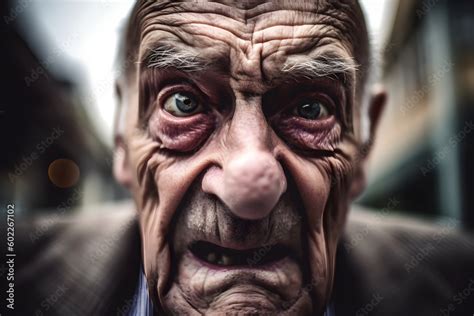 Funny old man who is extremely angry and outraged Generative AI Stock ...