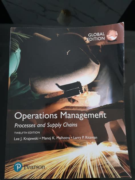 Operations Management Processes Supply Chain Th Ed Hobbies