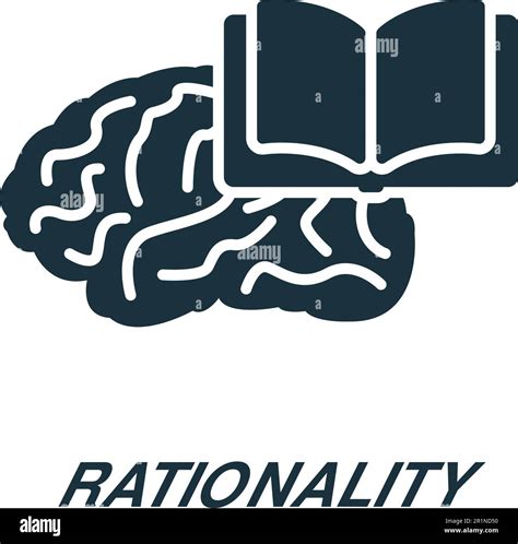 Rationality Icon Monochrome Simple Sign From Critical Thinking