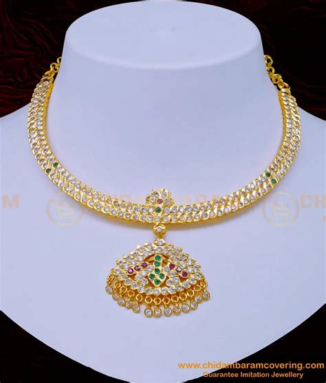 Buy Traditional Gold Design Impon Stone Attigai South Indian Impon