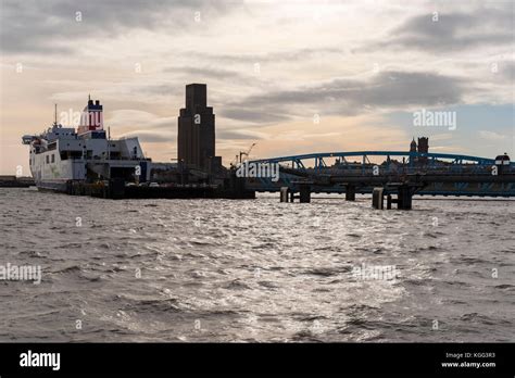 The Ro Ro Car Ferry Stena Mersey At The Twelve Quays Terminal In