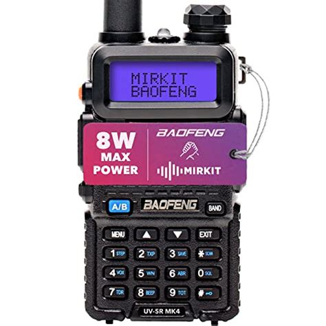 Mirkit Ham Radio Baofeng Uv R Mk Watt Max Power Two Way Radio