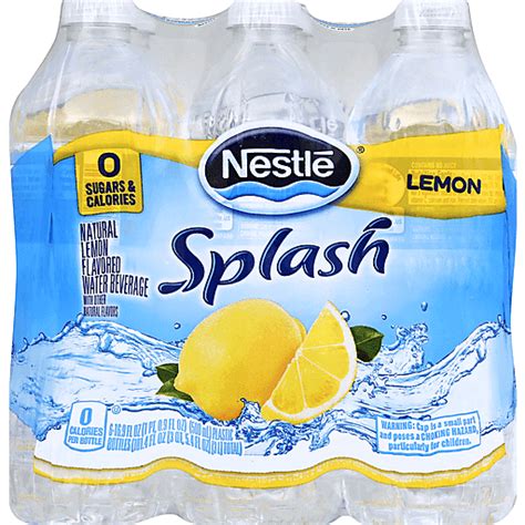 Pure Life Splash 6 Pack16 9 Ounce Lemon Water Foodtown