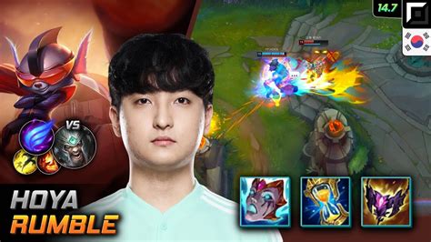 Hoya Rumble Top Build Liandry S Torment Phase Rush LOL KR Challenger