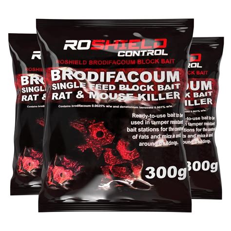 Roshield Brodifacoum G X Maximum Strength Rat Poisoning Mouse